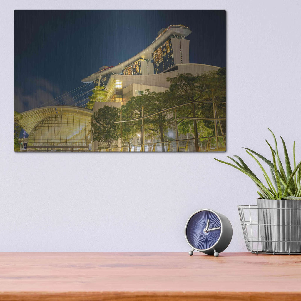 'Singapour' by Luxe Portfolio – Metal Wall Art, 16x12 room view