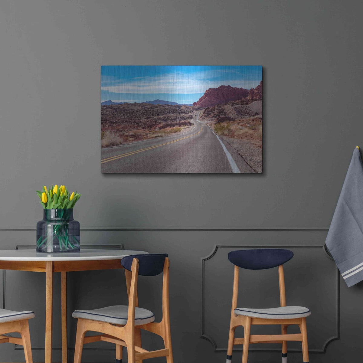 'Desert Road' by Luxe Portfolio – Metal Wall Art, 36x24 room view