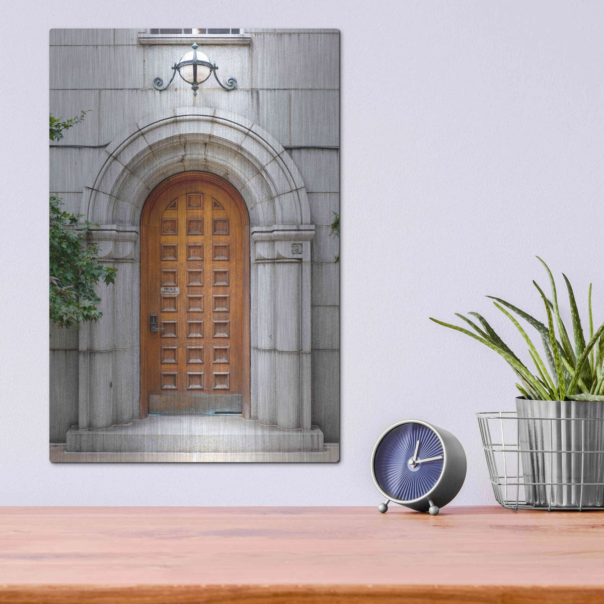 'Door - Rounder Top' by Luxe Portfolio – Metal Wall Art, 12x16 room view