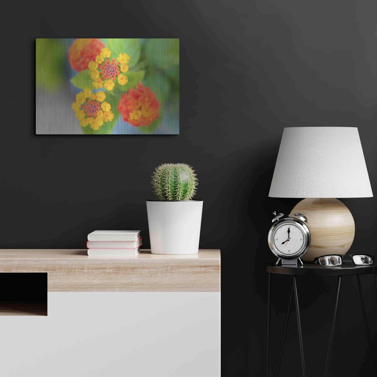 'Flowers' by Luxe Portfolio – Metal Wall Art, 24x16 room view