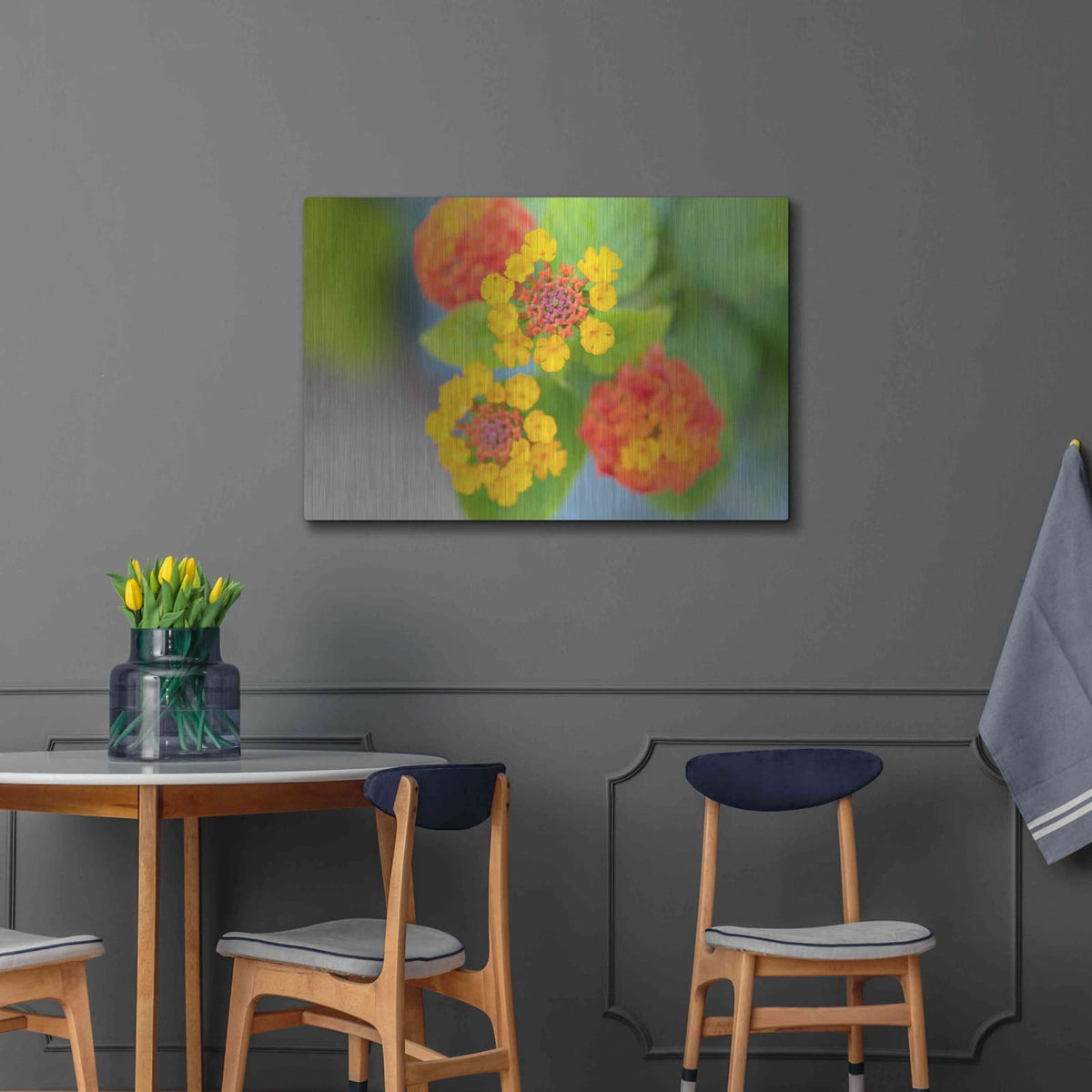 'Flowers' by Luxe Portfolio – Metal Wall Art, 36x24 room view