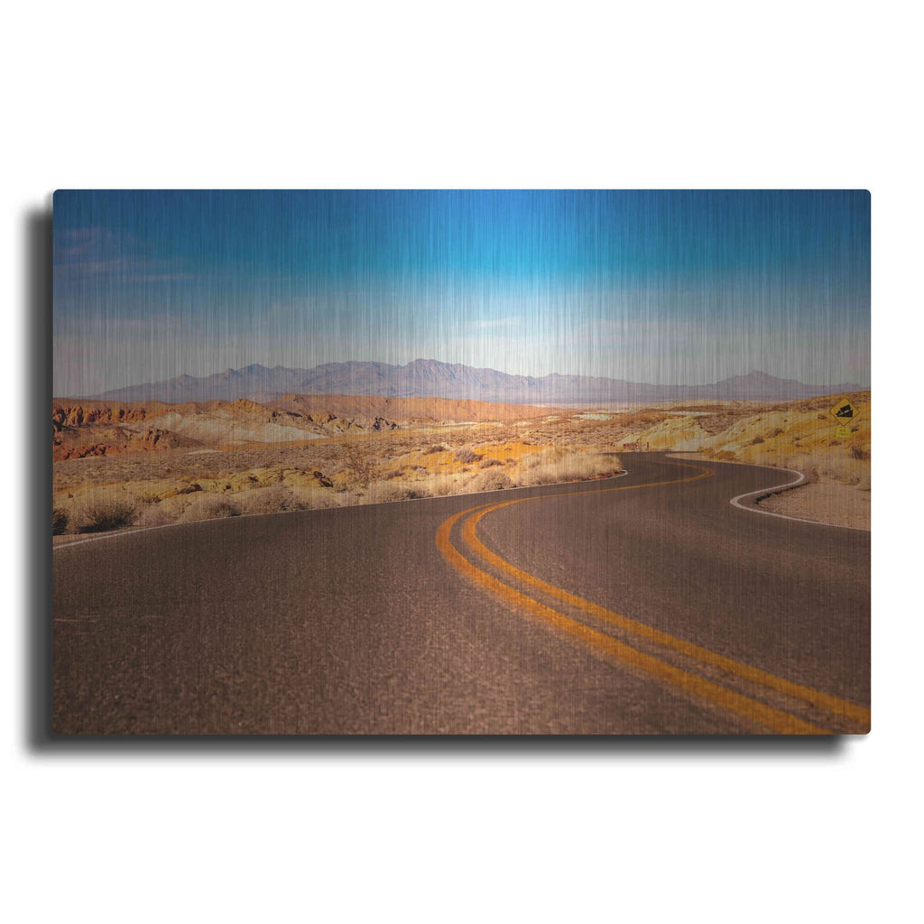 'Winding Desert Road' by Luxe Portfolio – Metal Wall Art