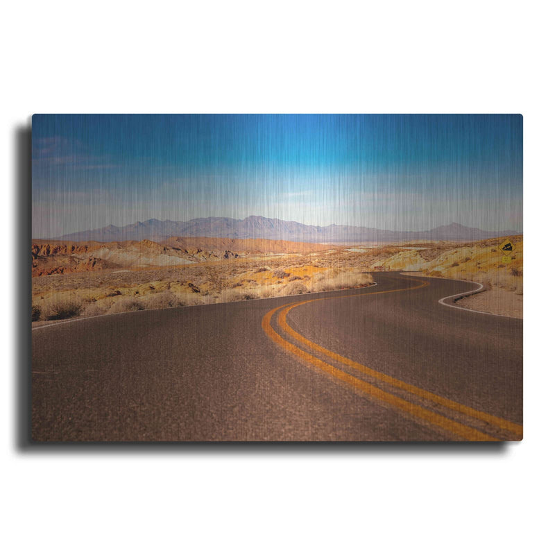 'Winding Desert Road' by Luxe Portfolio – Metal Wall Art
