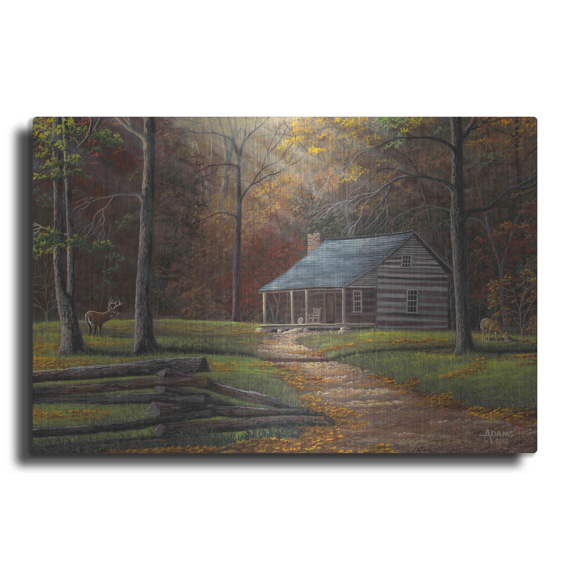 Luxe Metal Art 'Old Home Place' by Gary Adams, Metal Wall Art