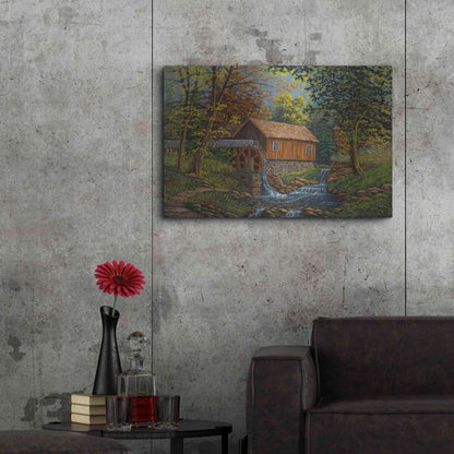 Luxe Metal Art 'Shady Grove Mill' by Gary Adams, Metal Wall Art,36x24