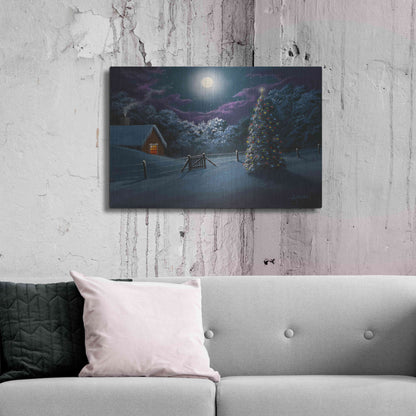 Luxe Metal Art 'Silent Night' by Gary Adams, Metal Wall Art,36x24