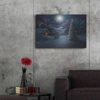 Luxe Metal Art 'Silent Night' by Gary Adams, Metal Wall Art,36x24