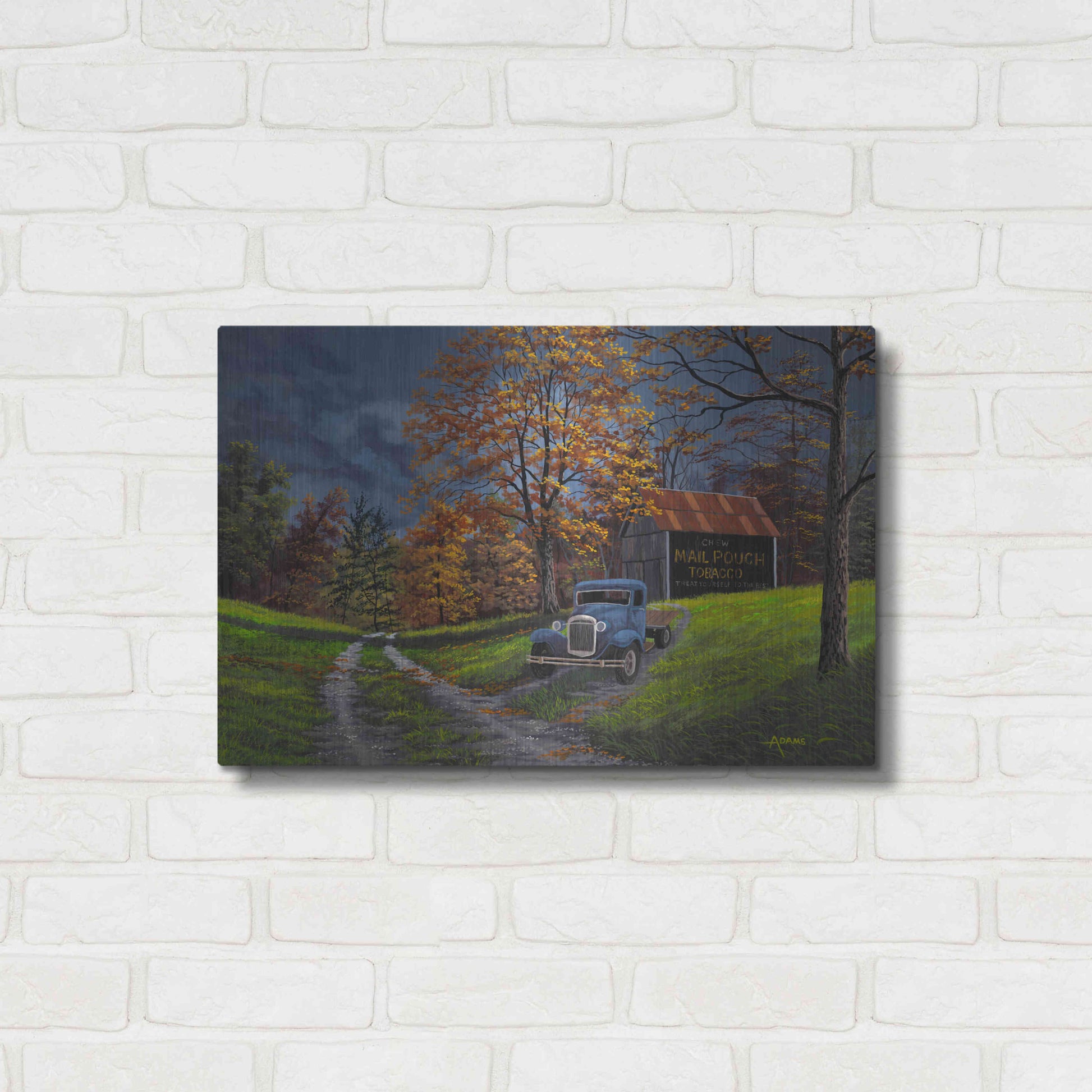 Luxe Metal Art 'Treat Yourself' by Gary Adams, Metal Wall Art,24x16