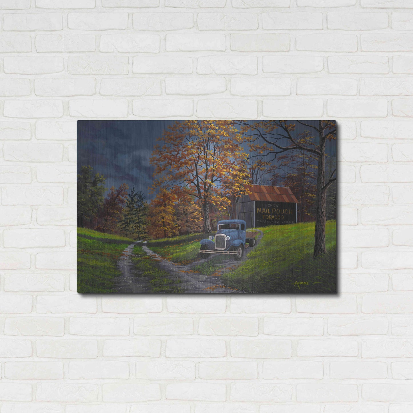 Luxe Metal Art 'Treat Yourself' by Gary Adams, Metal Wall Art,36x24