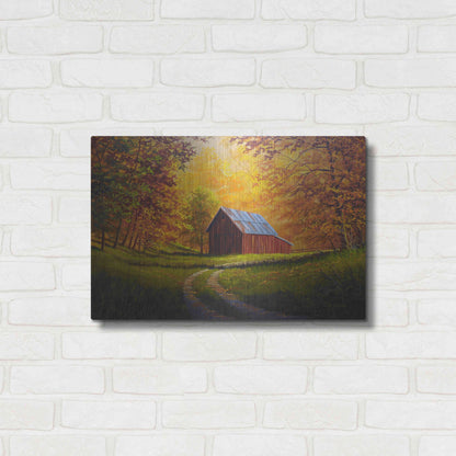 Luxe Metal Art 'Autumn Glow' by Gary Adams, Metal Wall Art,24x16