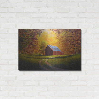 Luxe Metal Art 'Autumn Glow' by Gary Adams, Metal Wall Art,36x24