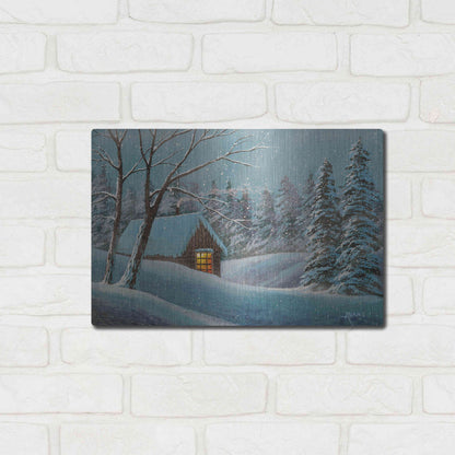 Luxe Metal Art 'Snow Bound' by Gary Adams, Metal Wall Art,16x12