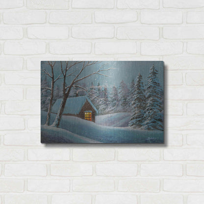 Luxe Metal Art 'Snow Bound' by Gary Adams, Metal Wall Art,24x16