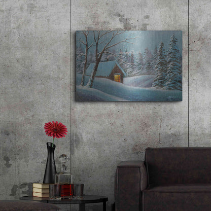 Luxe Metal Art 'Snow Bound' by Gary Adams, Metal Wall Art,36x24