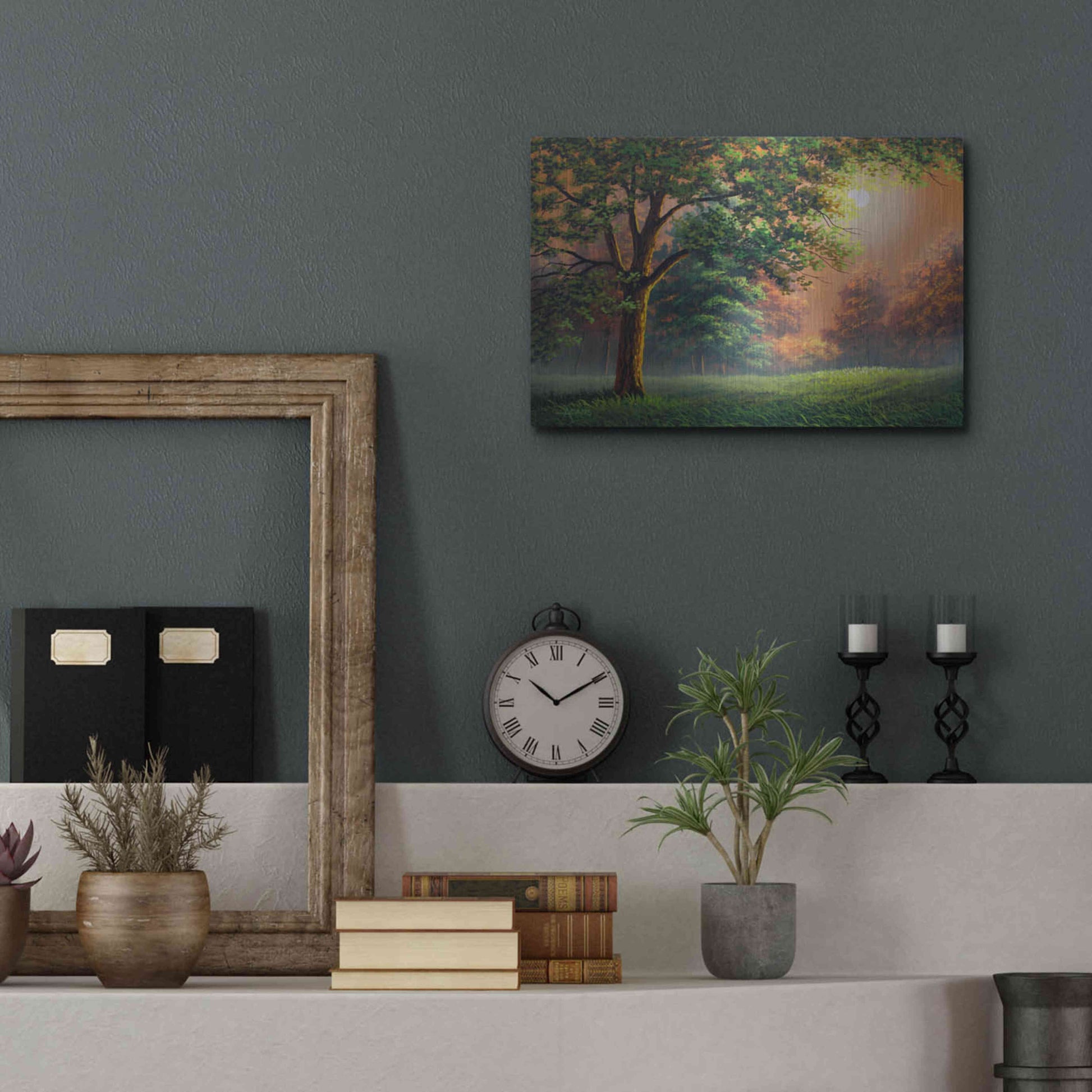 Luxe Metal Art 'Evening Radiance' by Gary Adams, Metal Wall Art,16x12