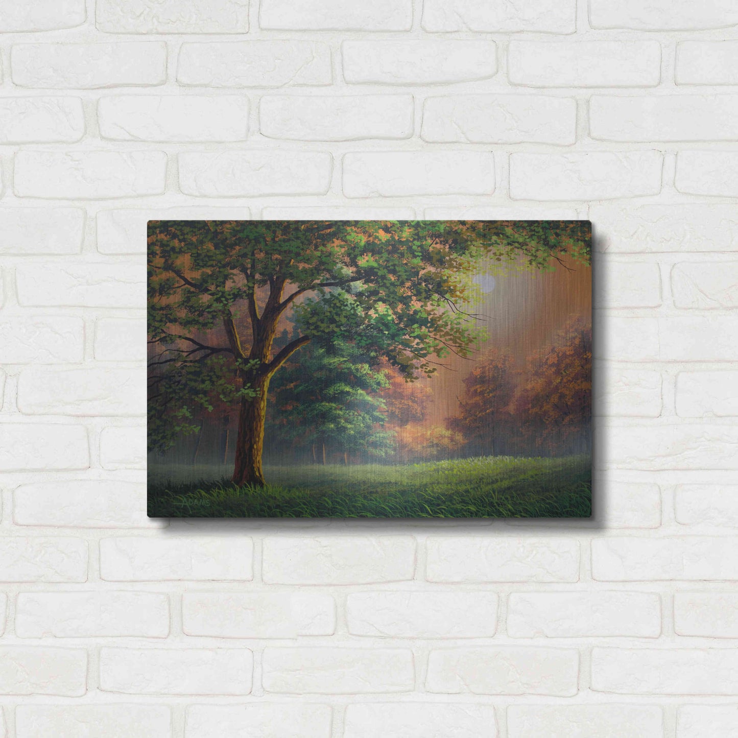 Luxe Metal Art 'Evening Radiance' by Gary Adams, Metal Wall Art,24x16