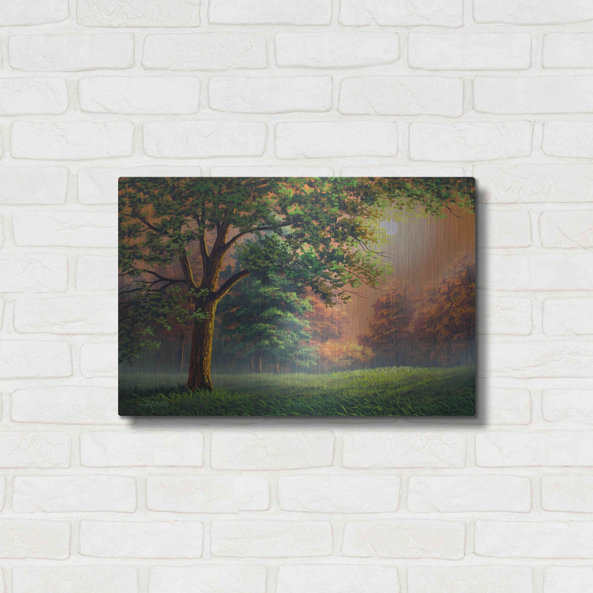 Luxe Metal Art 'Evening Radiance' by Gary Adams, Metal Wall Art,24x16