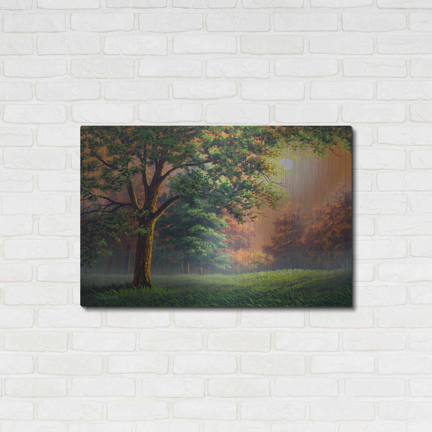 Luxe Metal Art 'Evening Radiance' by Gary Adams, Metal Wall Art,36x24