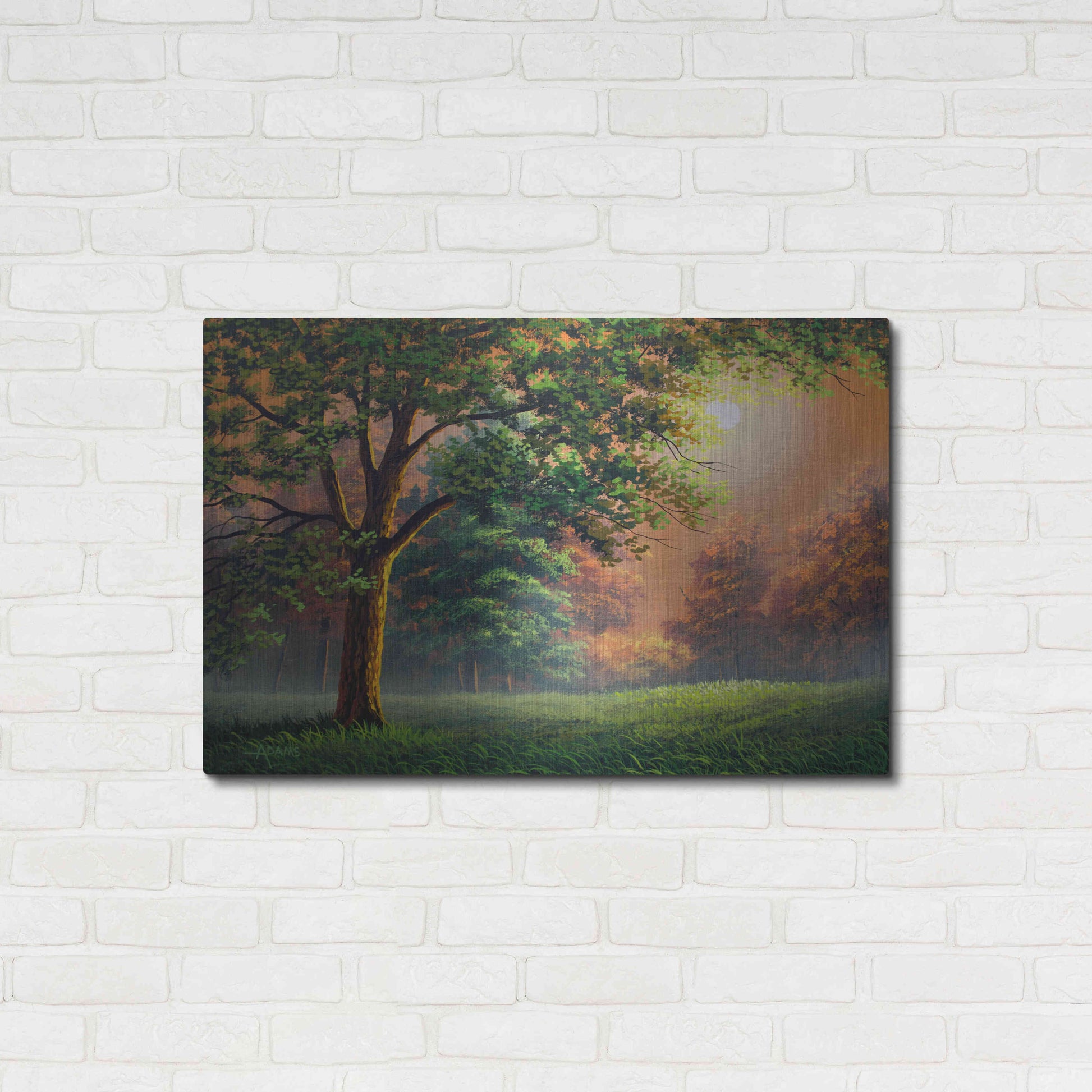 Luxe Metal Art 'Evening Radiance' by Gary Adams, Metal Wall Art,36x24