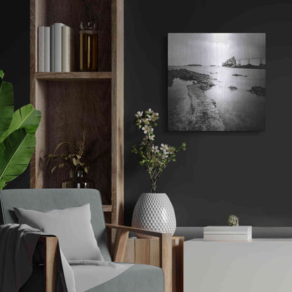 Luxe Metal Art 'Biarritz' by Nina Papiorek, Metal Wall Art,24x24