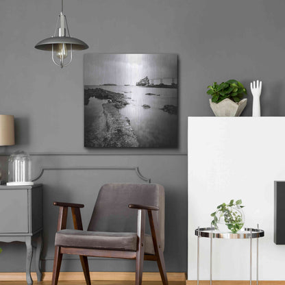 Luxe Metal Art 'Biarritz' by Nina Papiorek, Metal Wall Art,24x24