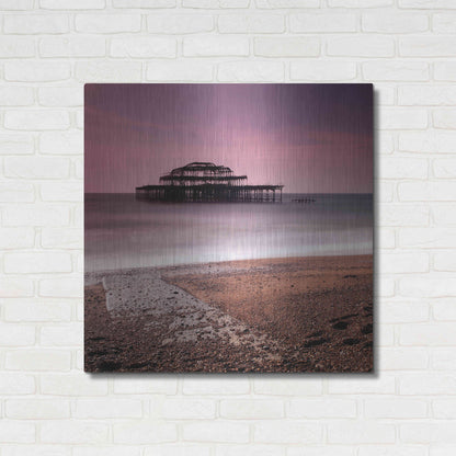 Luxe Metal Art 'Brighton Pier' by Nina Papiorek, Metal Wall Art,36x36