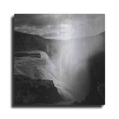 Luxe Metal Art 'Iceland Gullfoss' by Nina Papiorek, Metal Wall Art