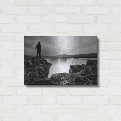 Luxe Metal Art 'Iceland Waterfall' by Nina Papiorek, Metal Wall Art,24x16