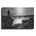 Luxe Metal Art 'Iceland Waterfall' by Nina Papiorek, Metal Wall Art