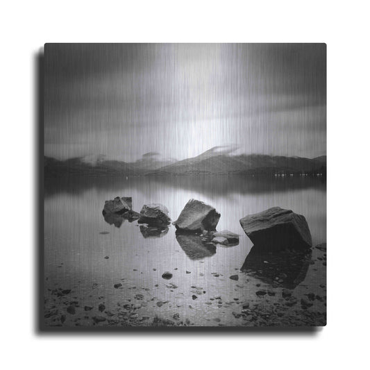 Luxe Metal Art 'Lomond Rocks' by Nina Papiorek, Metal Wall Art