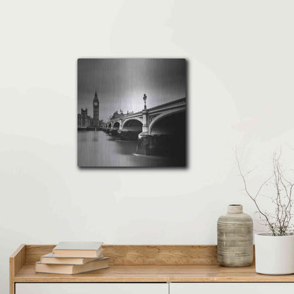 Luxe Metal Art 'London Westminster' by Nina Papiorek, Metal Wall Art,12x12