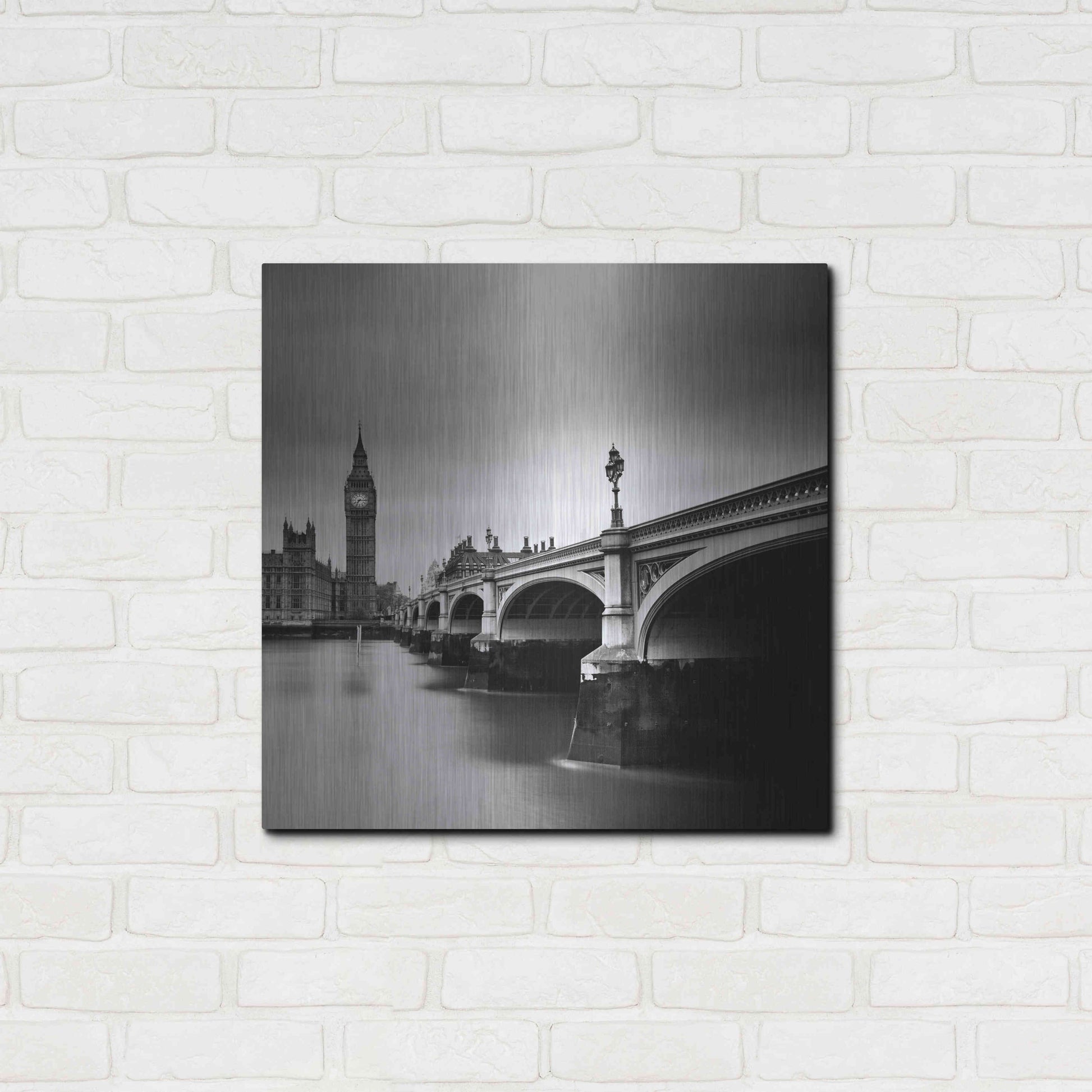 Luxe Metal Art 'London Westminster' by Nina Papiorek, Metal Wall Art,24x24