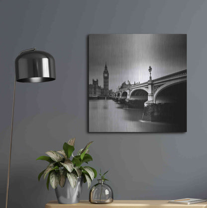 Luxe Metal Art 'London Westminster' by Nina Papiorek, Metal Wall Art,24x24