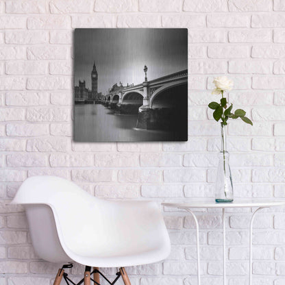 Luxe Metal Art 'London Westminster' by Nina Papiorek, Metal Wall Art,24x24