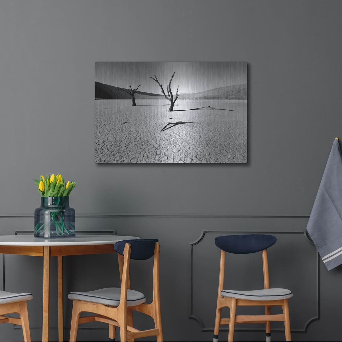 'Namibia Dead Vlei' by Nina Papiorek – Metal Wall Art, 36x24 room view