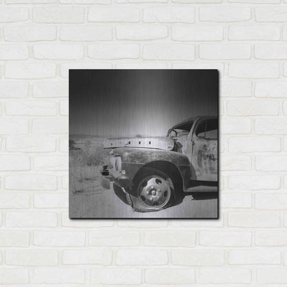 Luxe Metal Art 'Namibia Rotten Car' by Nina Papiorek, Metal Wall Art,24x24