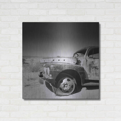 Luxe Metal Art 'Namibia Rotten Car' by Nina Papiorek, Metal Wall Art,36x36