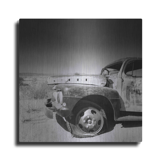 Luxe Metal Art 'Namibia Rotten Car' by Nina Papiorek, Metal Wall Art
