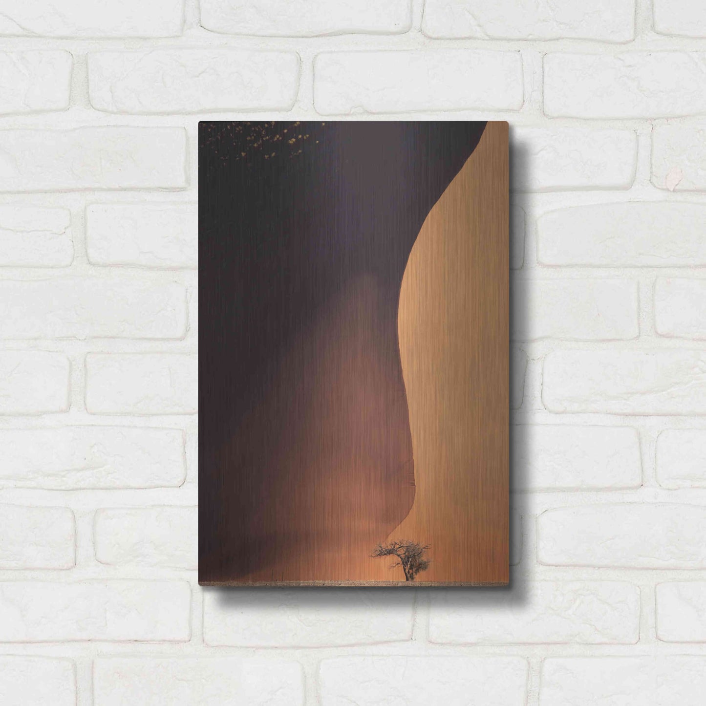 Luxe Metal Art 'Namibia The Dune' by Nina Papiorek, Metal Wall Art,12x16