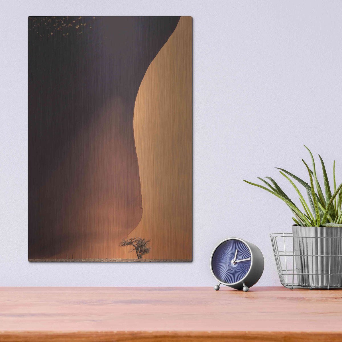Luxe Metal Art 'Namibia The Dune' by Nina Papiorek, Metal Wall Art,12x16