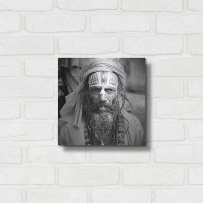 Luxe Metal Art 'Nepal Saddhu I' by Nina Papiorek, Metal Wall Art,12x12