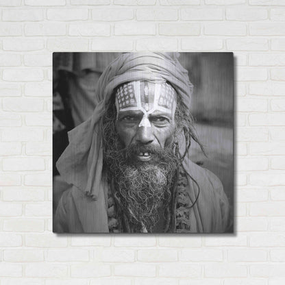 Luxe Metal Art 'Nepal Saddhu I' by Nina Papiorek, Metal Wall Art,36x36
