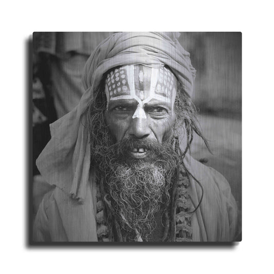 Luxe Metal Art 'Nepal Saddhu I' by Nina Papiorek, Metal Wall Art