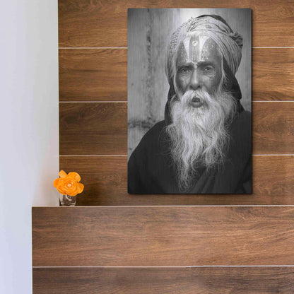 Luxe Metal Art 'Nepal Saddhu II' by Nina Papiorek, Metal Wall Art,12x16