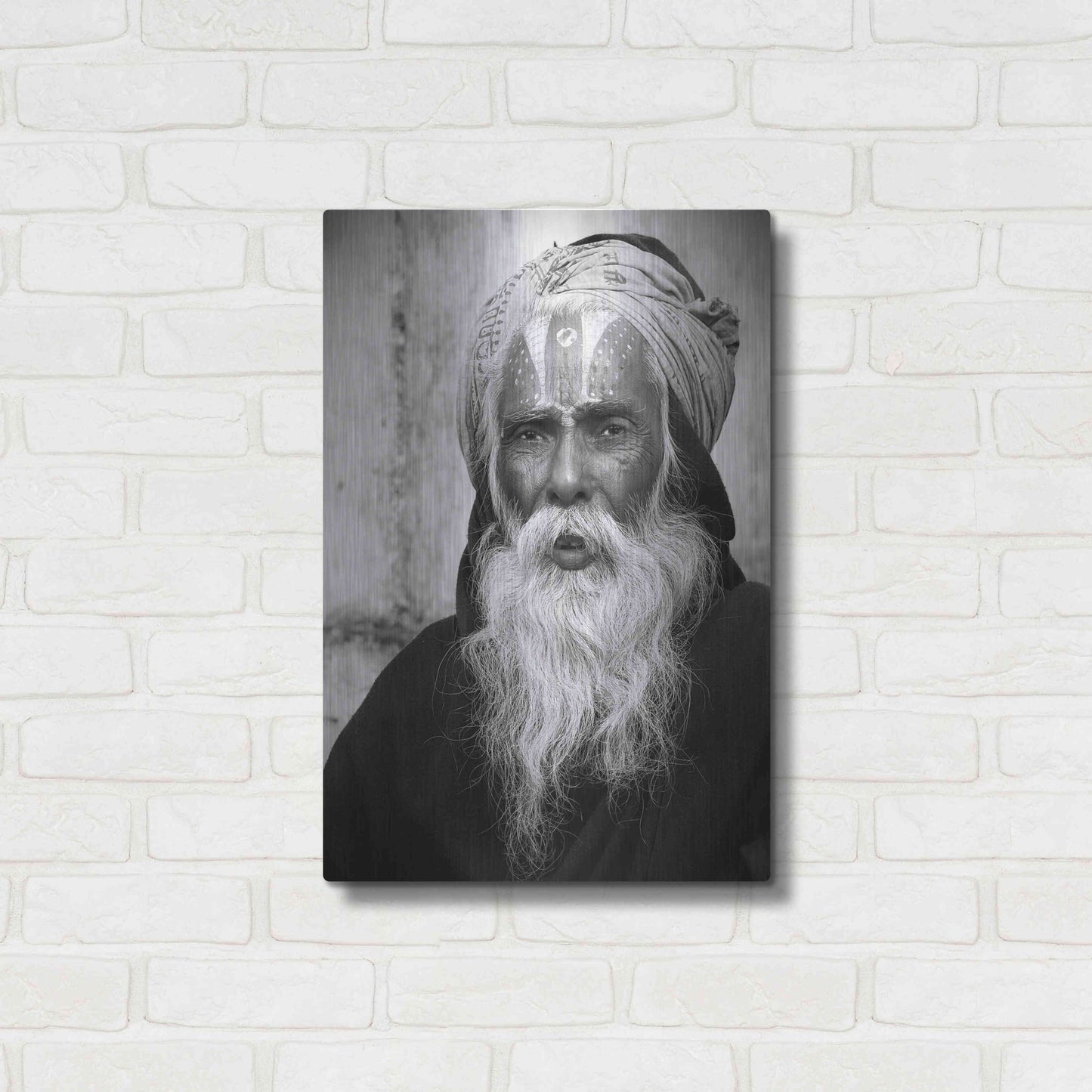 Luxe Metal Art 'Nepal Saddhu II' by Nina Papiorek, Metal Wall Art,16x24