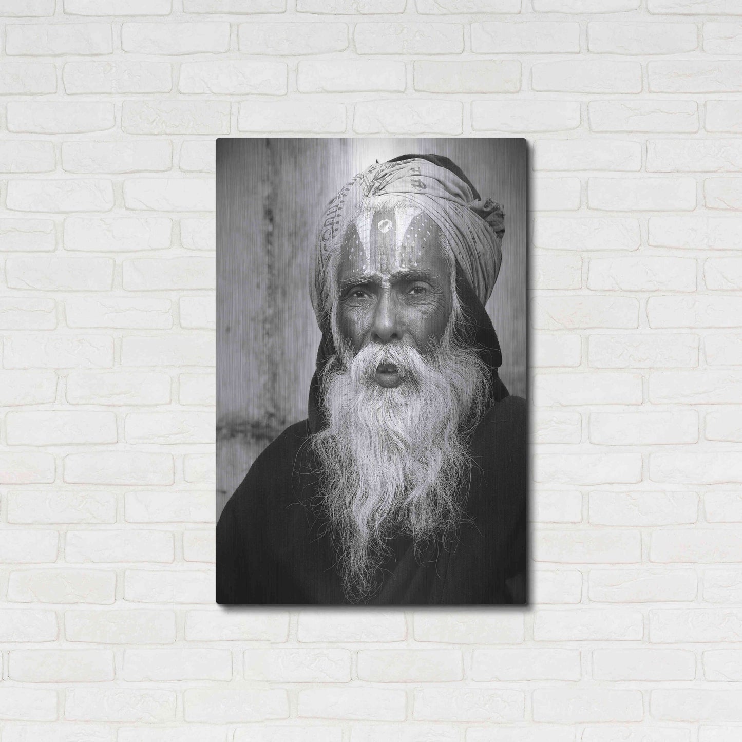 Luxe Metal Art 'Nepal Saddhu II' by Nina Papiorek, Metal Wall Art,24x36