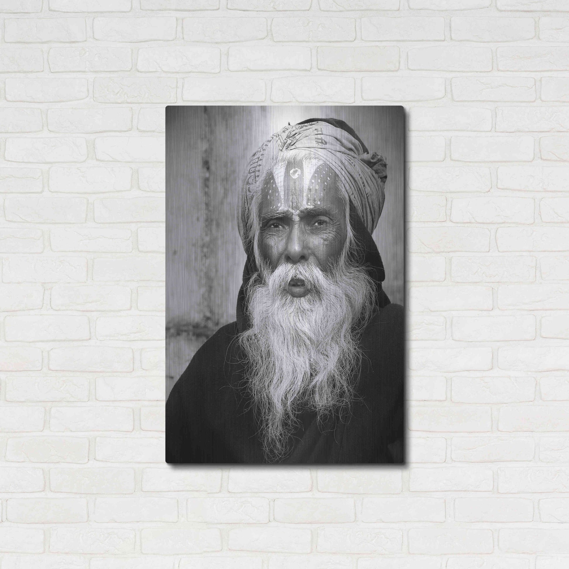 Luxe Metal Art 'Nepal Saddhu II' by Nina Papiorek, Metal Wall Art,24x36