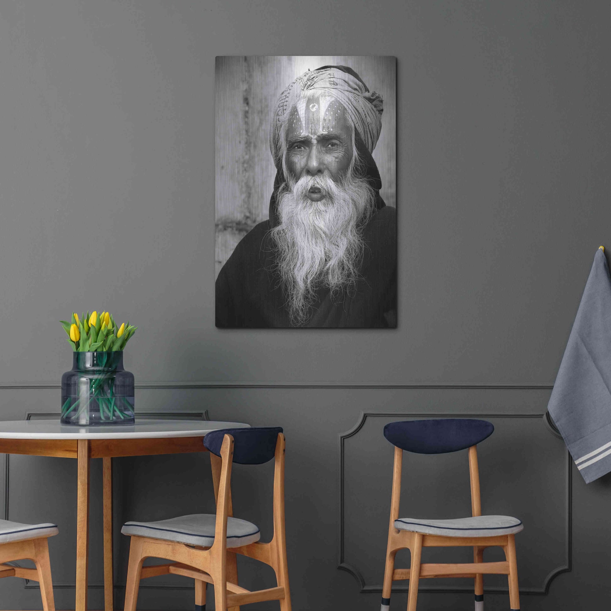 Luxe Metal Art 'Nepal Saddhu II' by Nina Papiorek, Metal Wall Art,24x36