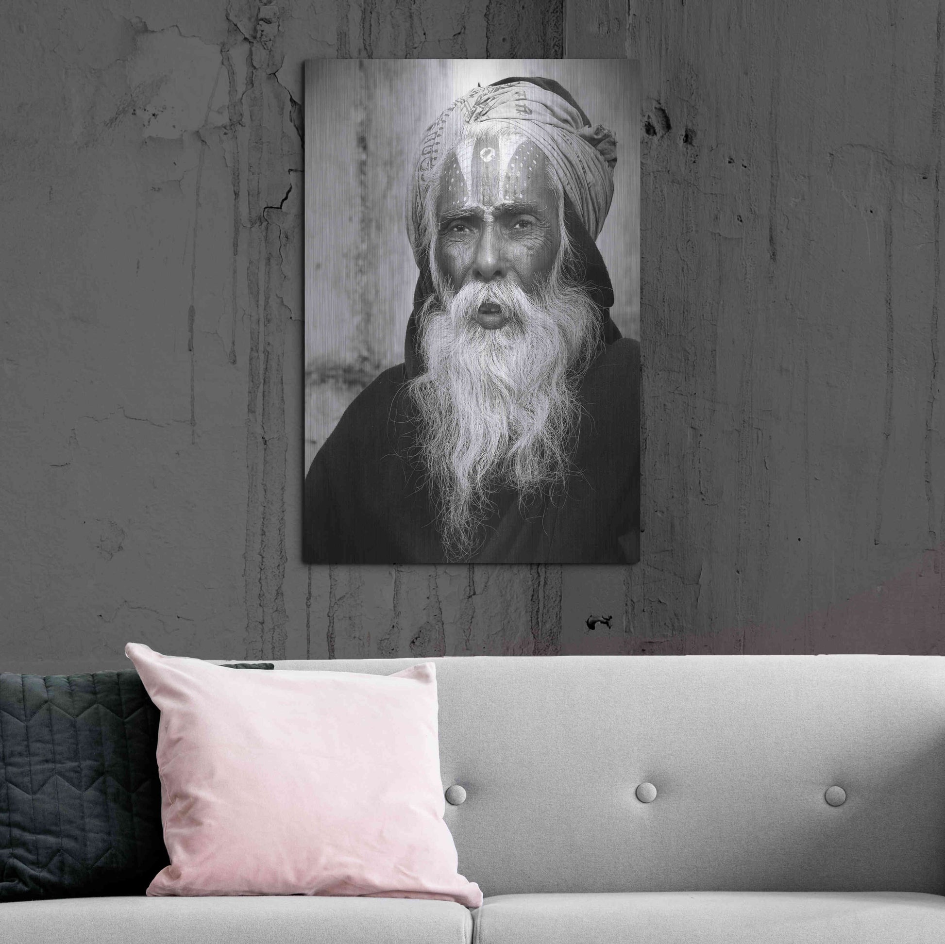 Luxe Metal Art 'Nepal Saddhu II' by Nina Papiorek, Metal Wall Art,24x36