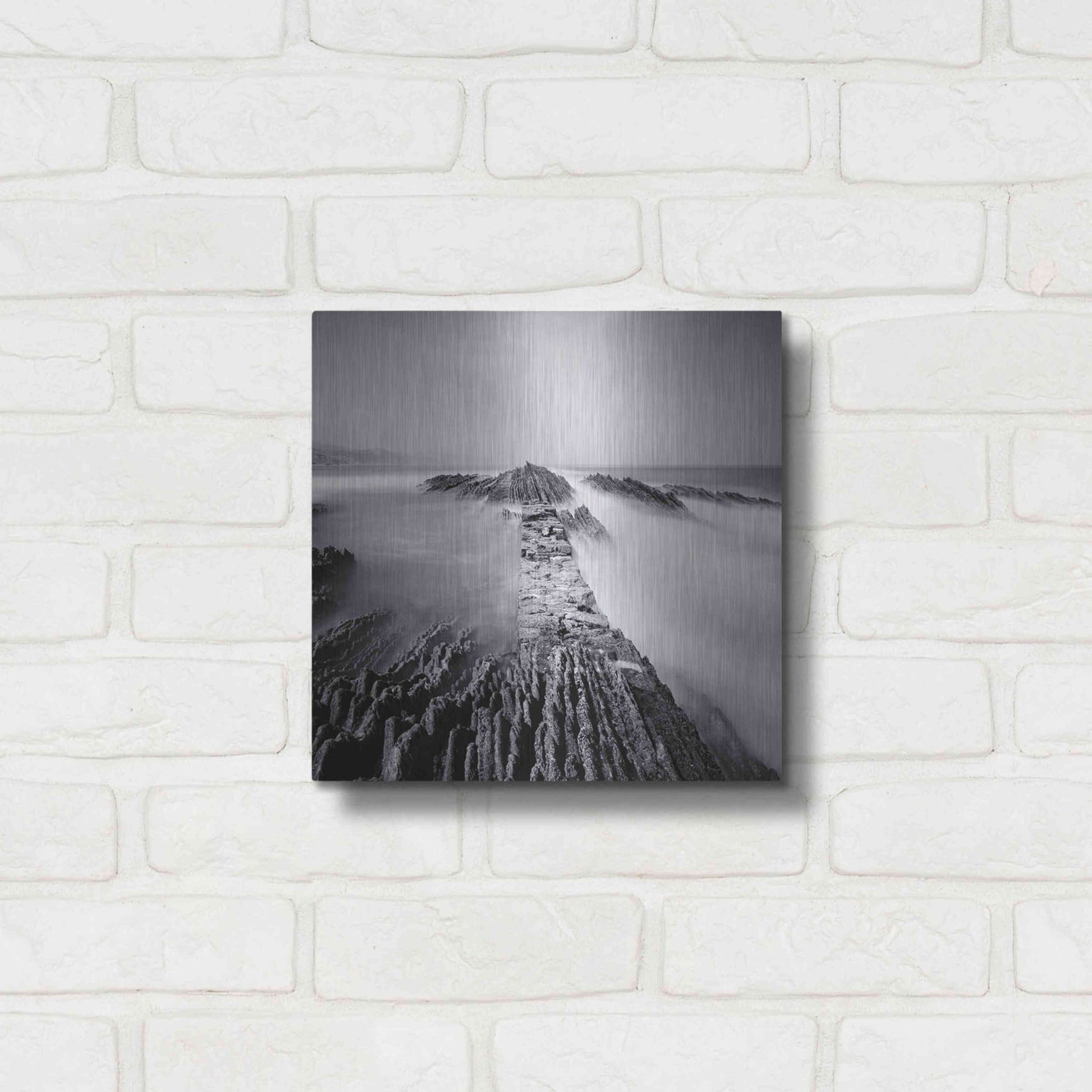 Luxe Metal Art 'Zumaia' by Nina Papiorek, Metal Wall Art,12x12